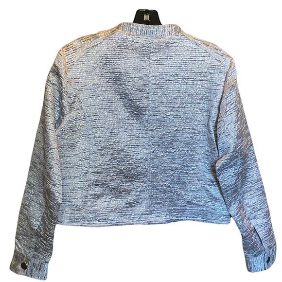 Skye's The Limit Silver Metallic Jacket Size Medium - Picture 2 of 8